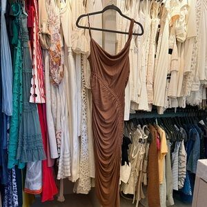 Michael Costello Dusty Rose Slip Dress